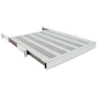 LogiLink Etagère 19', 1 U, téléscopique, (P)400 mm, noir