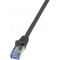 LogiLink Patchkabel, Kat. 6A, S/FTP, 5,0 m, violett