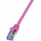 LogiLink Patchkabel, Kat. 6A, S/FTP, 5,0 m, violett