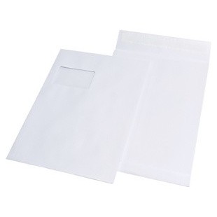 MAILmedia Faltenversandtaschen mit Haftklebestreifen, C4