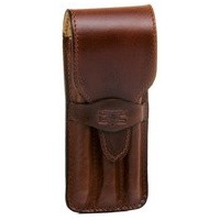 MIKA Etui à stylos pour 3 stylos, cuir, marron