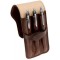 MIKA Etui à stylos pour 3 stylos, cuir, marron
