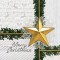PAPSTAR Serviette à motif de Noël 'Golden X-mas'