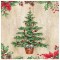 PAPSTAR Serviette à motif de Noël 'Rudi'