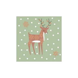 PAPSTAR Serviette à motif de Noël 'Santa's Companions'