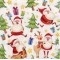 PAPSTAR Serviette à motif de Noël 'Santa's Companions'
