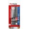 Pentel Marqueur permanent N60, pointe biseautée, étui de 4