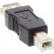 Adaptateur USB 2.0, InLine®, prise femelle A sur prise B