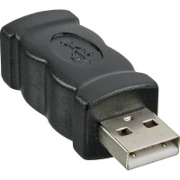 Adaptateur USB 2.0, InLine®, prise A sur prise femelle B