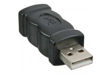 Adaptateur USB 2.0, InLine®, prise A sur prise femelle B