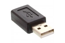 Adaptateur USB 2.0, InLine®, prise A sur Mini-5pin prise femelle