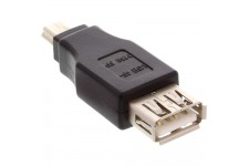 Adaptateur USB 2.0, InLine®, prise femelle A sur Mini-5pin prise