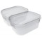 plast team Set de 2 boîtes de congélation Helsinki, 0,7 L