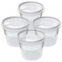 plast team Set de 4 boîtes de congélation Helsinki, 0,3 L