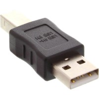 Adaptateur USB 2.0, InLine®, prise A sur prise B