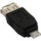 Adaptateur Micro USB, InLine®, prise Micro-A à USB A prise femelle