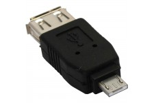 Adaptateur Micro USB, InLine®, prise Micro-A à USB A prise femelle