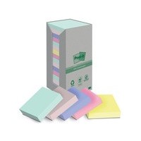 Post-it Bloc-note adhésif Recycling, 127 x 76 mm, 5 couleurs