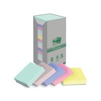 Post-it Bloc-note adhésif Recycling, 51 x 38 mm, 4 couleurs
