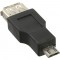 Adaptateur Micro USB, InLine®, prise Micro-B à USB A prise femelle. Cet adaptateur ne est pas compatible OTG.