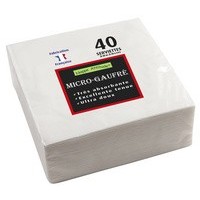 PROnappe Serviette de table jetable, 380 x 380 mm, bordeaux