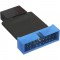 Adaptateur InLine® USB 2.0 à 3.0 Carte mère interne USB 2.0 vers embase à broches USB 3.0
