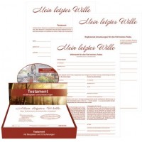 Lot de 10 : RNK Verlag Vordruck Testament 'Mein letzter Wille', Display