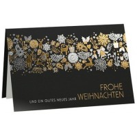 RÖMERTURM Weihnachtskarte 'Goldende Weihnachtskugeln'
