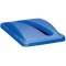 Lot de 4 : Rubbermaid Couvercle Slim Jim pour papier, bleu