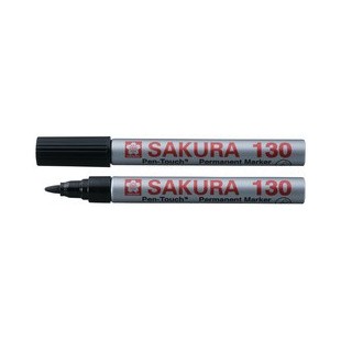 SAKURA Marqueur permanent Pen-touch 130, 1,2 mm, noir
