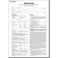 Lot de 25 : sigel Vordruck 'Mietvertrag', A4, 4-seitig