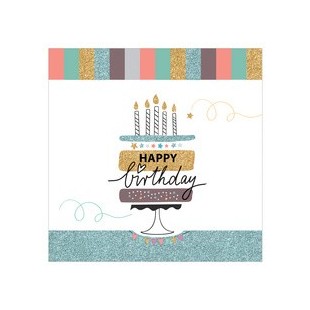 SUSY CARD Carte d'anniversaire 'Happy Eco B-day Garland'