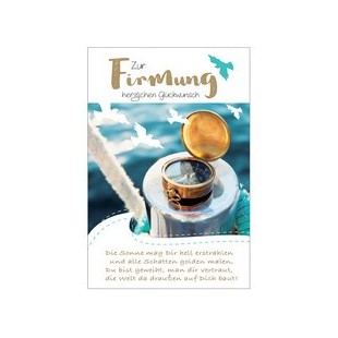 SUSY CARD Firmungskarte 'Kompass'