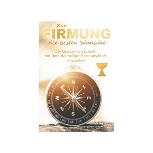 SUSY CARD Firmungskarte 'Kompass 2'