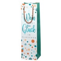 SUSY CARD Flaschentüte 'Wein ist Glück in Flaschen'