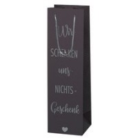 SUSY CARD Flaschentüte 'Wir schenken uns Nichts-Geschenk'