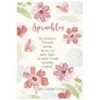 SUSY CARD Geburtstagskarte Lyrics 'Sprachlos'