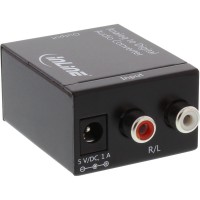 InLine® Audio Converter Entrée analogique-numérique 2x sortie stéréo RCA Toslink ou RCA