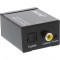 InLine® Audio Converter Entrée numérique vers analogique Sortie Toslink ou RCA 2x stéréo RCA