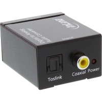 InLine® Audio Converter Entrée numérique vers analogique Sortie Toslink ou RCA 2x stéréo RCA