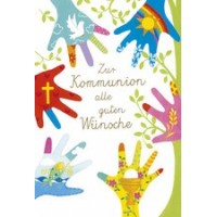 SUSY CARD Kommunionskarte 'Bunte Hände'