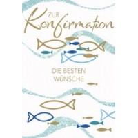 SUSY CARD Konfirmationskarte 'Kreise-Fische'