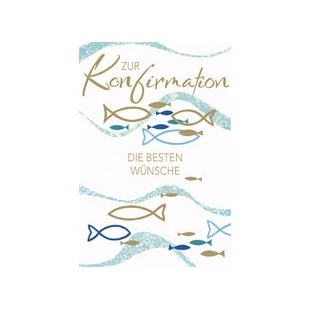 SUSY CARD Konfirmationskarte 'Kreise-Fische'