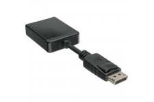 Adaptateur câble DisplayPort, InLine®, prise DisplayPort sur DVI-D 24+1 prise femelle noir, 0,15m