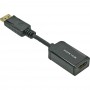 Adaptateur InLine® DisplayPort vers HDMI avec audio mâle à femelle noir