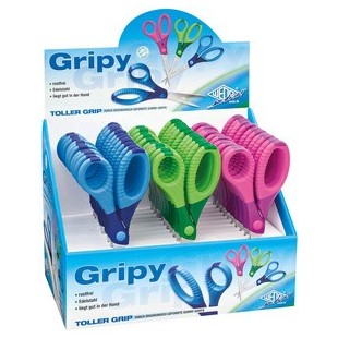 Lot de 30 : WEDO Ciseaux de bricolage Gripy, pointu, longueur: 130 mm