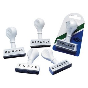 WEDO Textstempel 'BEZAHLT', Abdruckbreite: 45 mm