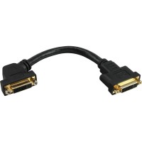 Câble adaptateur InLine® DVI-I 24 + 5 DVI femelle à femelle avec bride 0.2m