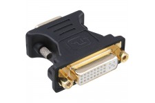 DVI-A Adaptateur, InLine®, analogue 24+5 prise femelle sur 15 broches HD prise (VGA)