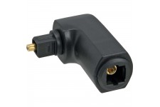 Adaptateur audio optique InLine® Toslink mâle à femelle coudé à 90 °